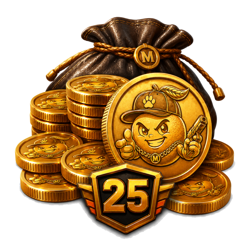 25 Mandarina Coins