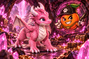 Mascota Dragona Rosa