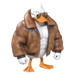 Mascota Pato Mamado Animado