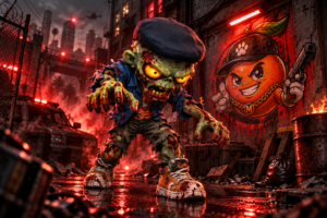 Mascota Zombie Animado