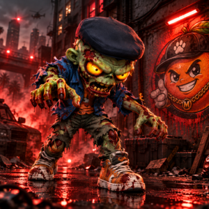 Mascota Zombie Animado